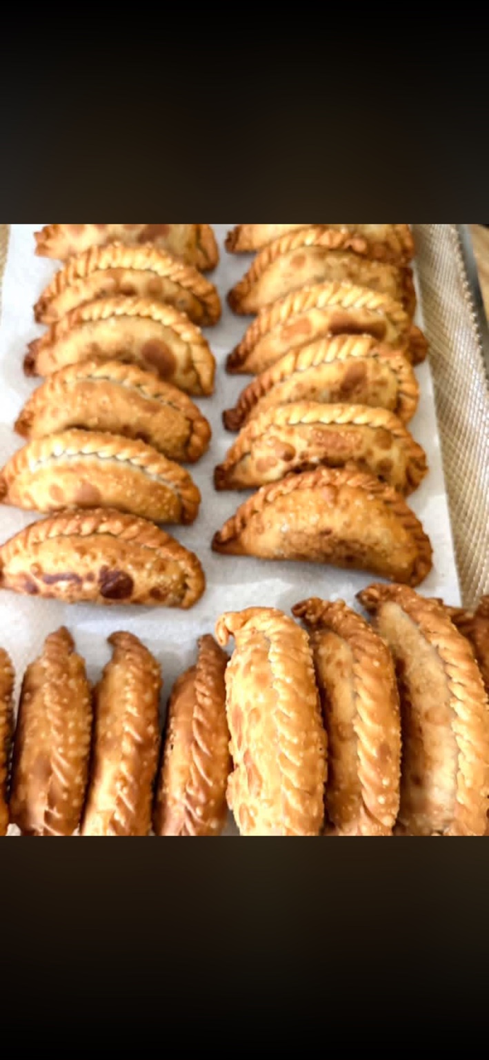 Freshly prepared empanadas