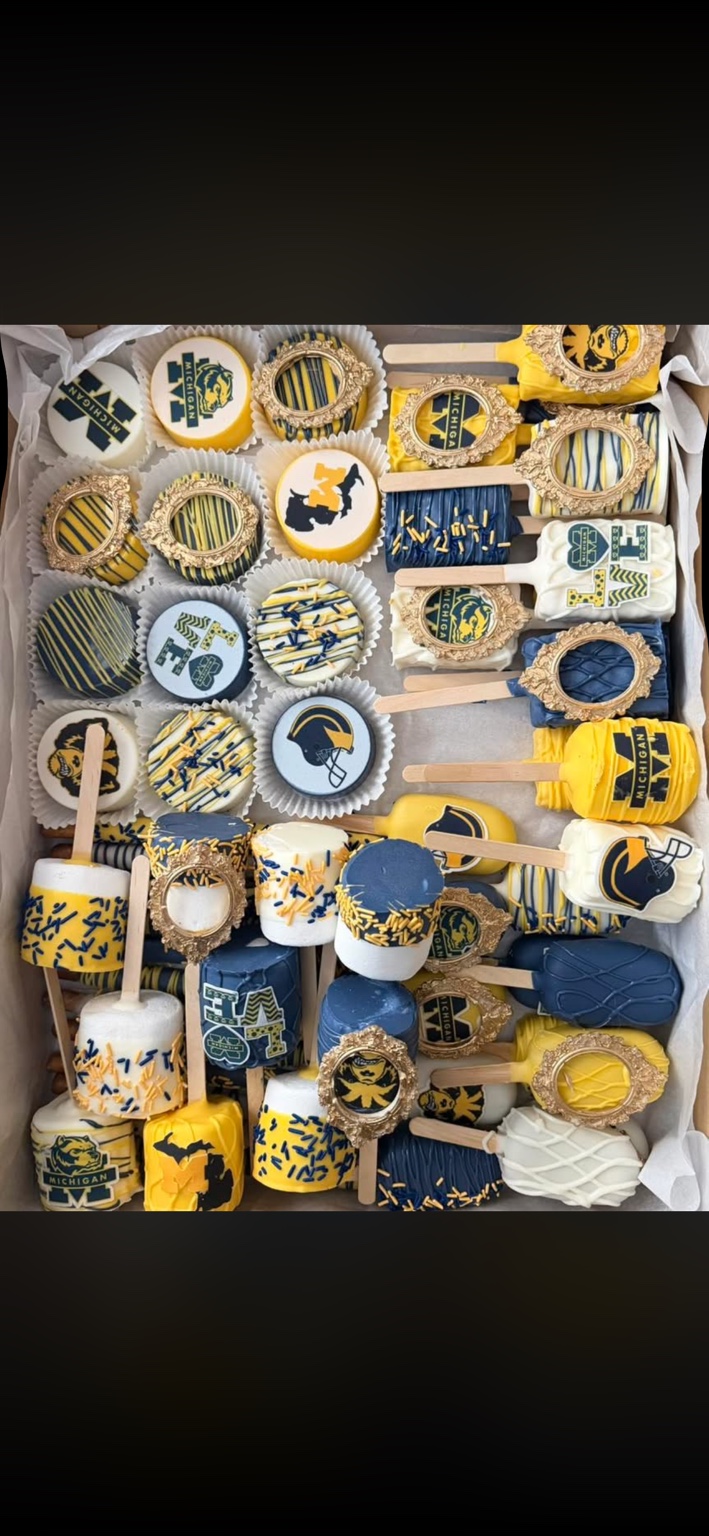 Michigan themed assorted treats