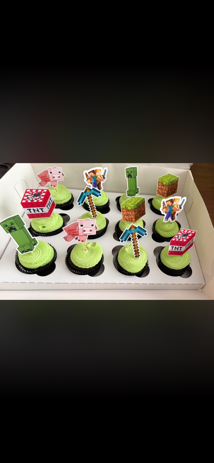 Minecraft cupcakes