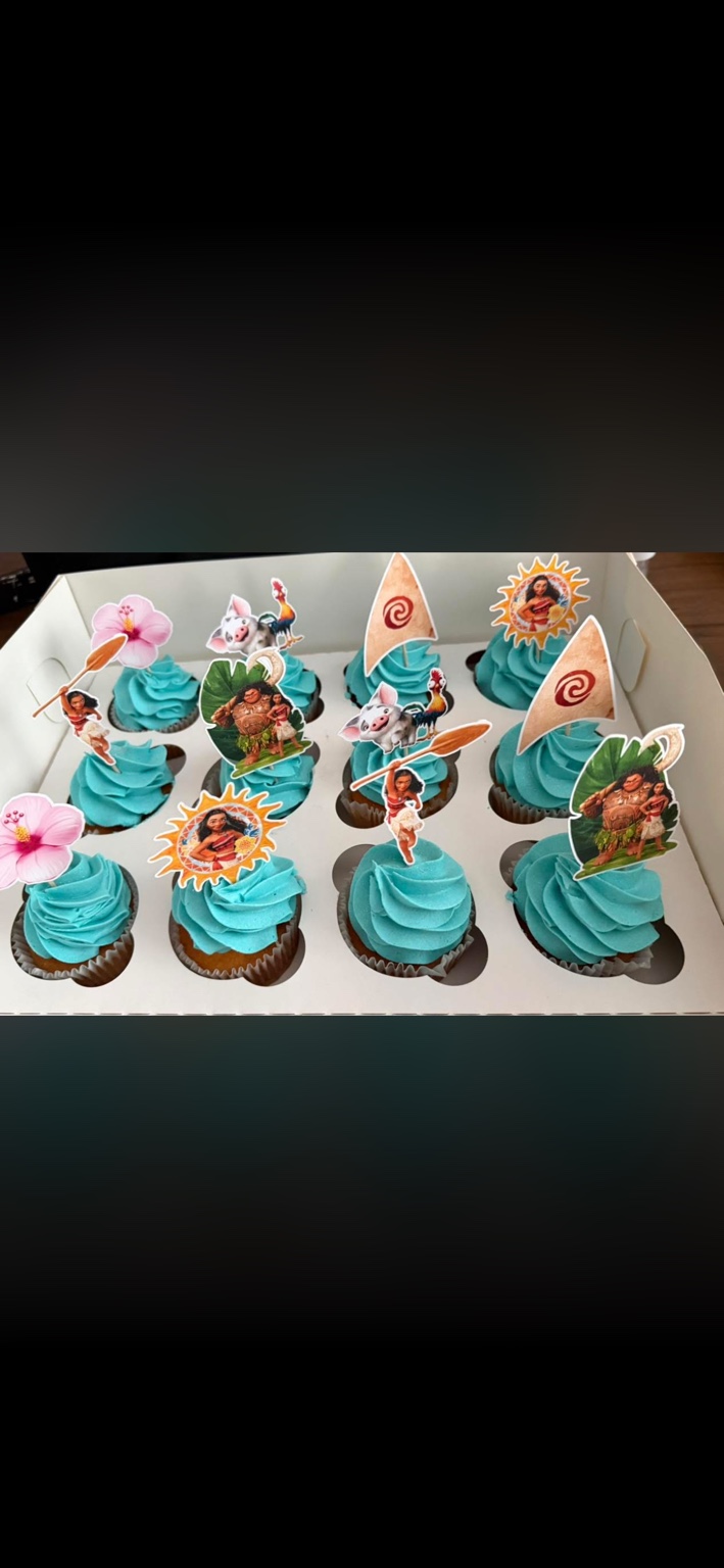 Moana cupcakes