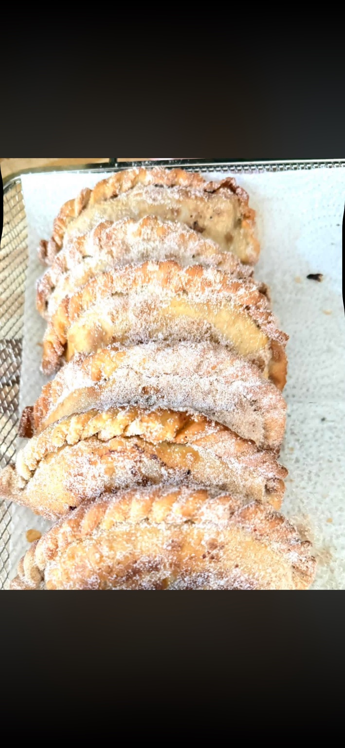 Sweet sugar dusted empanadas
